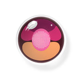 Lentes de contacto de color morado para cosplay de gato cereza